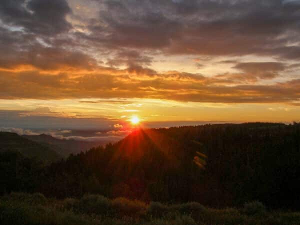 Range Valley Mountain Sunset, Carbon CO Utah